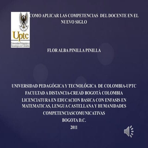 Las competencias del docente