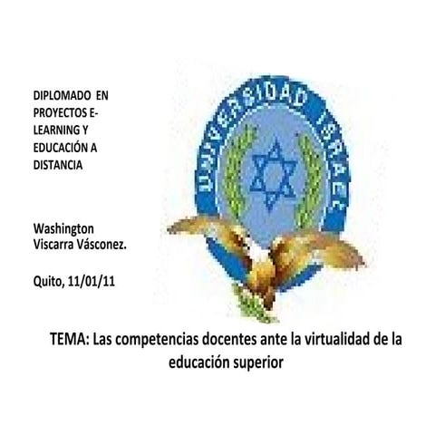 Las competencias docentes ante la virtualidad de la educación superior