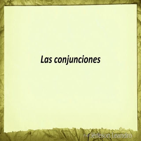 Las conjunciones