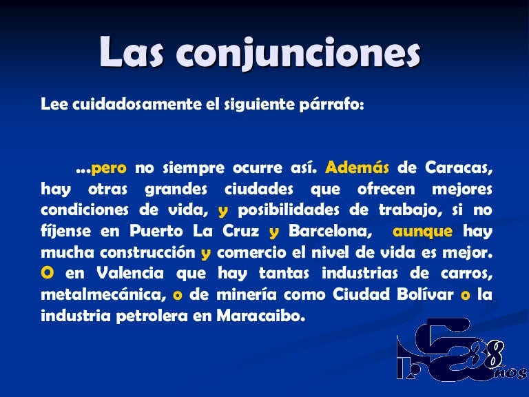 Las conjunciones