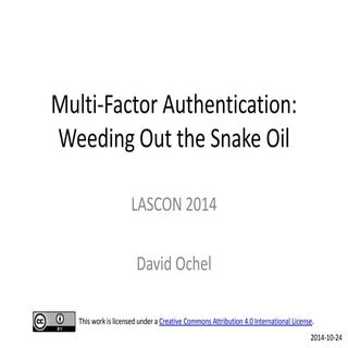 LASCON 2014: Multi-Factor Authentic...