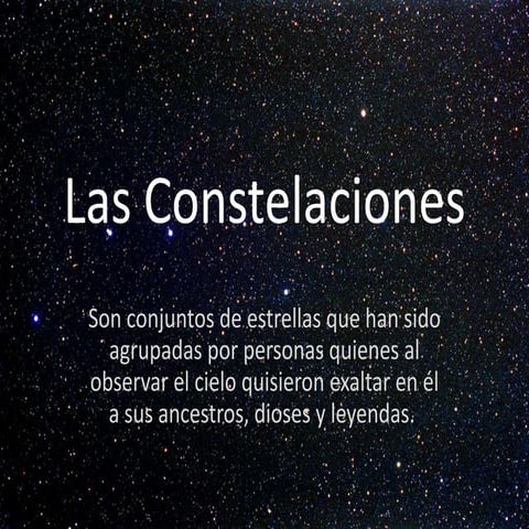 Las constelaciones