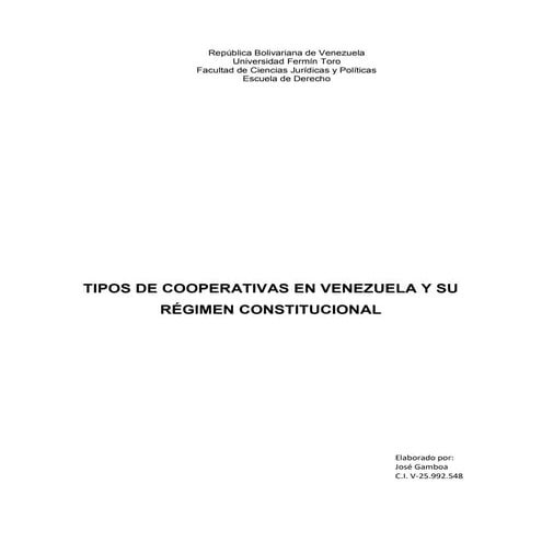 Las cooperativas