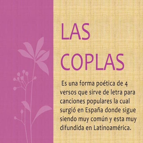 Las coplas | PPTX