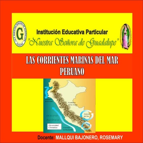 Las corrientes del mar peruano