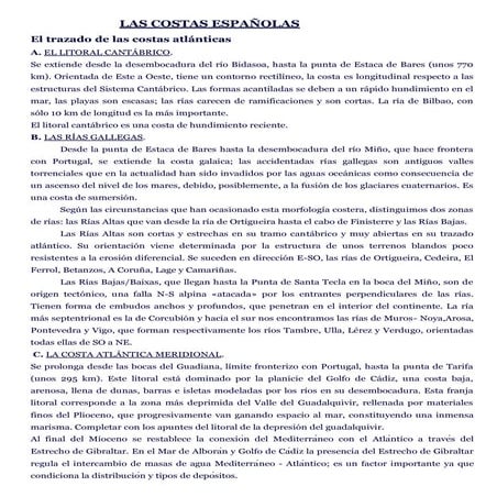 Las Costas EspañOlas | PPT