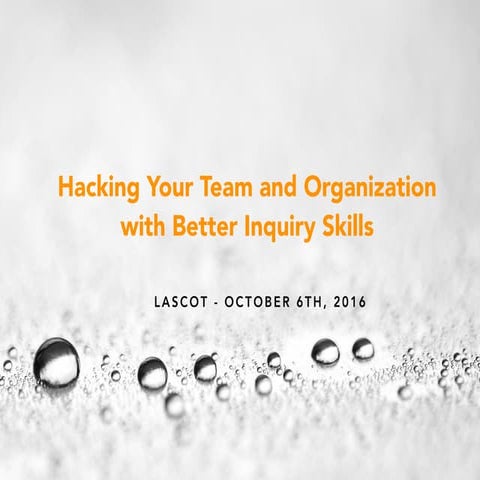 Lean Agile Scotland  2016 Clean Language Workshop