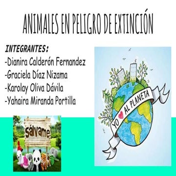 Animales En Peligro de Extinción. 