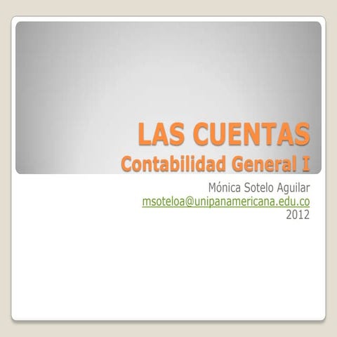 Las cuentas   unidad 3