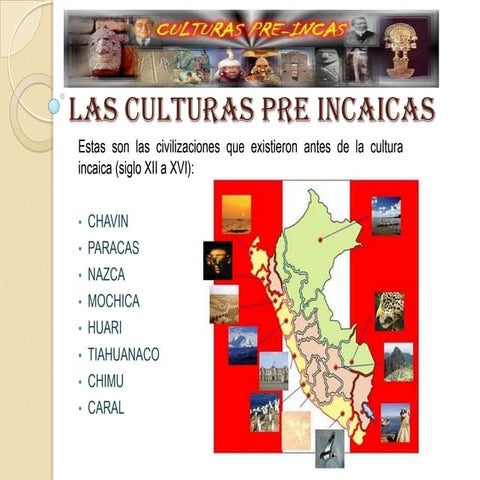 Las culturas pre incaicas