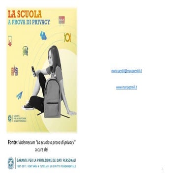 La scuola a prova di privacy