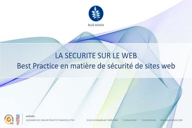 La sécurité sur le web