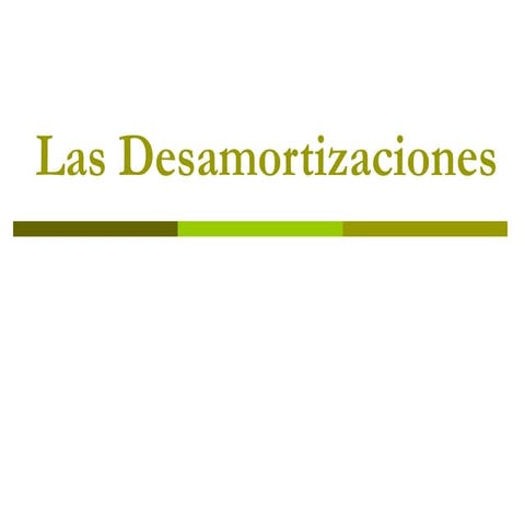 Las Desamortizaciones
