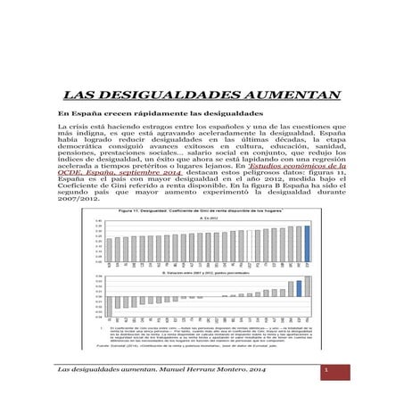 Las desigualdades aumentan