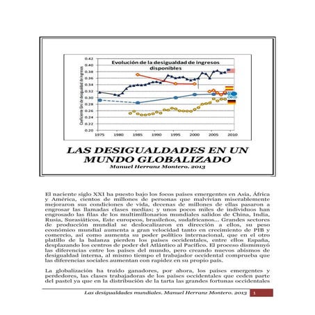 Las desigualdades en un mundo globalizado