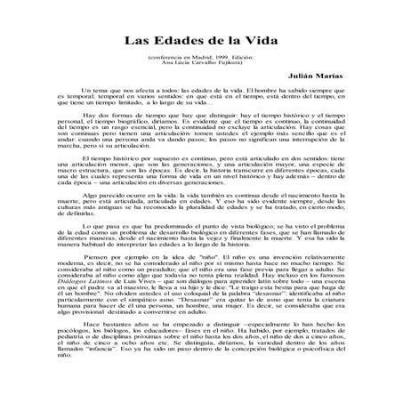 Las edades de la vida