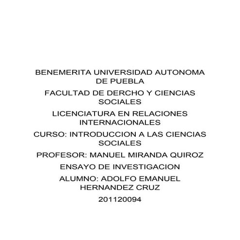 La segunda guerra y la guerra fría como agentes de cambio en el panorama actu...