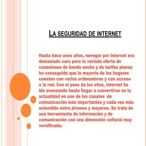 La seguridad de internet