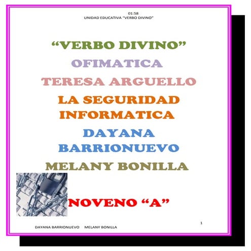 La seguridad informatica