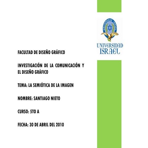 La semiotica de la imagen