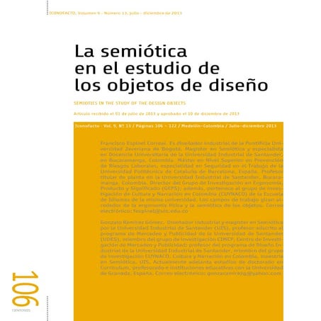 La semiótica en el estudio de los objetos de diseño