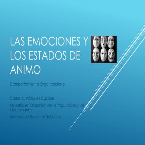 Las emociones y los estados de animo | PPTX
