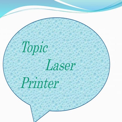 History n Working Of Laser Printer