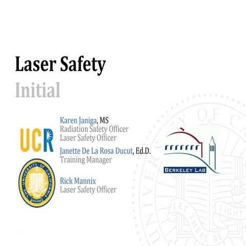 Laser Safety