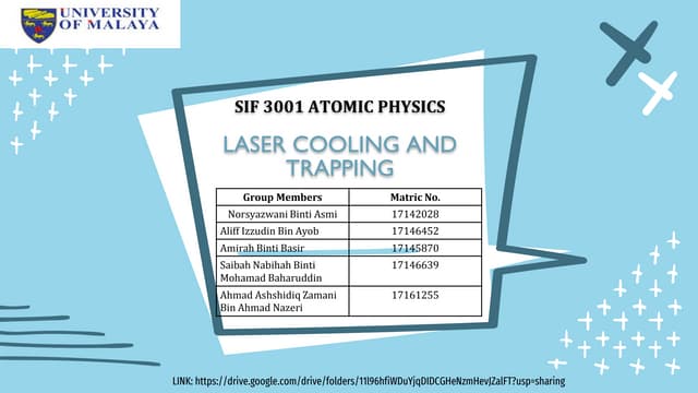 Laser cooling & trapping
