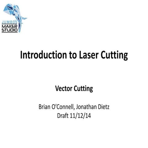 Lasercutting notes slideshow