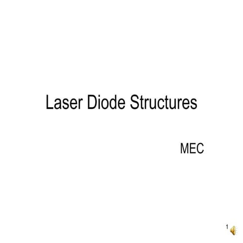 Laser diode structures