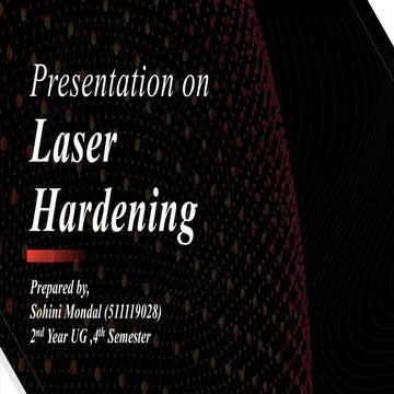 Laser hardening