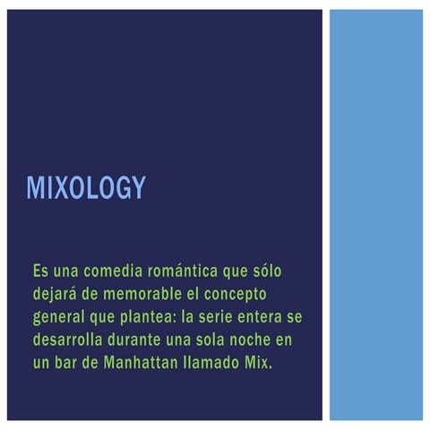 La serie mixology. roberto jorge saller