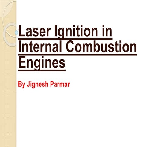 Laser ignition system technology