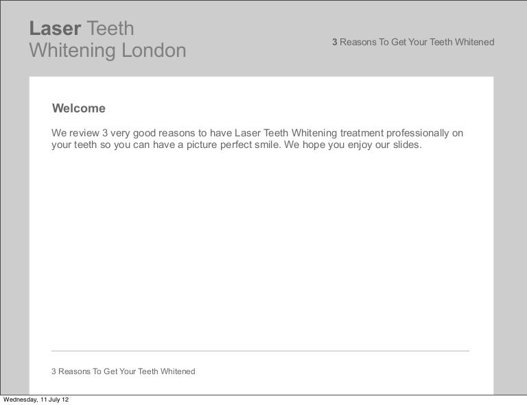 3 Reasons To Get Your Teeth Whitened