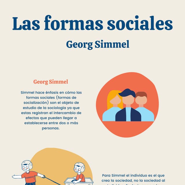Georg Simmel Las formas sociales