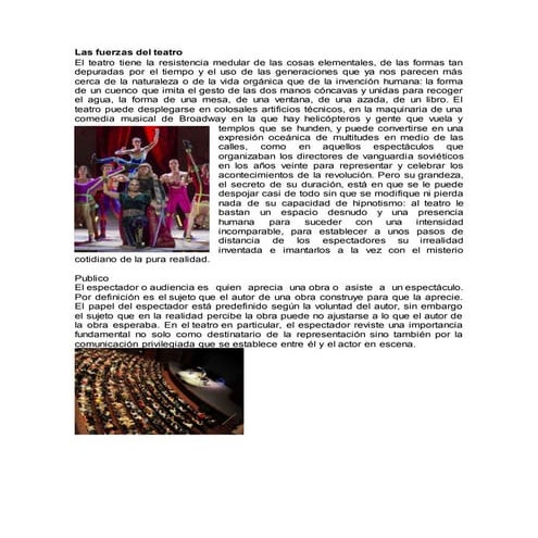 Las fuerzas del teatro | DOCX
