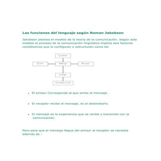 Las funciones del lenguaje según ro...