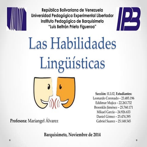 Las habilidades lingüísticas