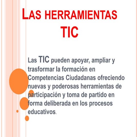 Las herramientas tic