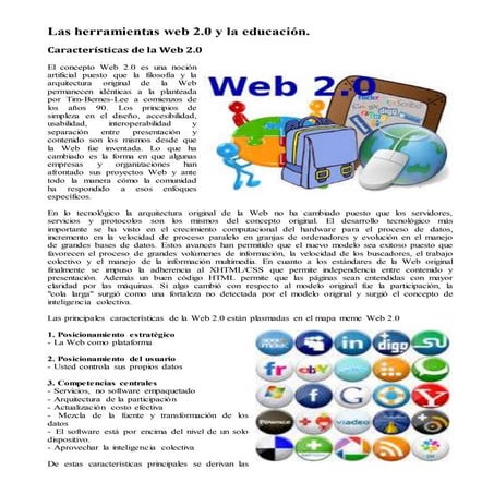 Las herramientas web 2.0