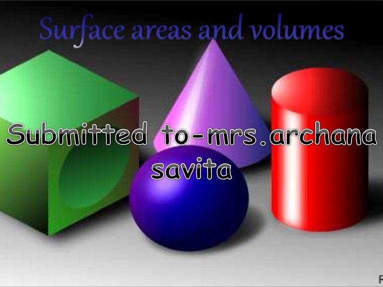surface area and volume class 10