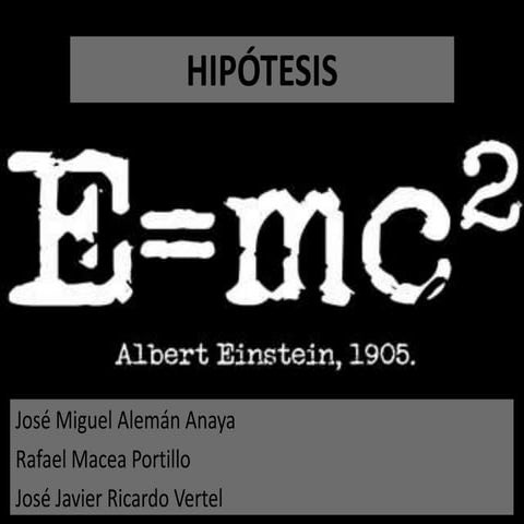 Las hipotesis