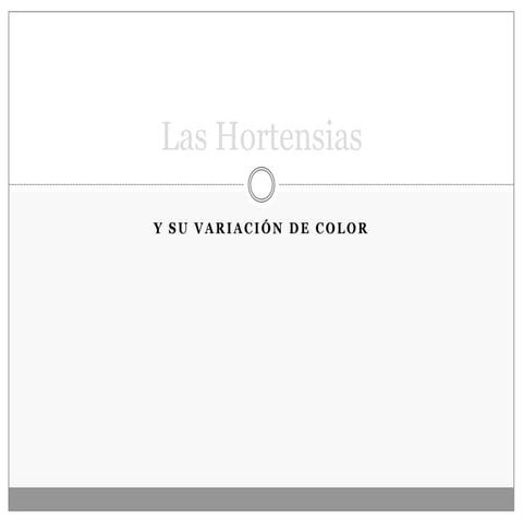Las hortensias