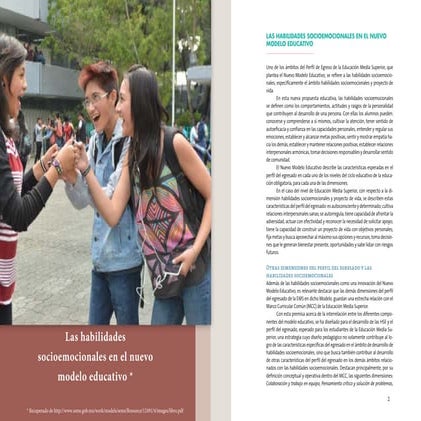 Las habilidades socioemocionales para el desarrollo personal y la ...