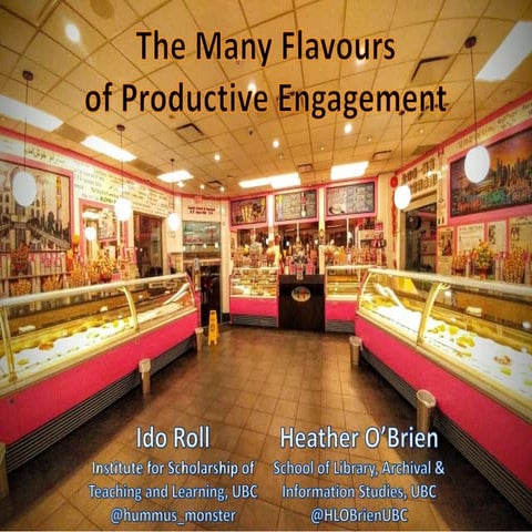 The Many Flavours of Productive Engagement