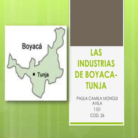 LAS INDUSTRIAS DE BOYACÀ