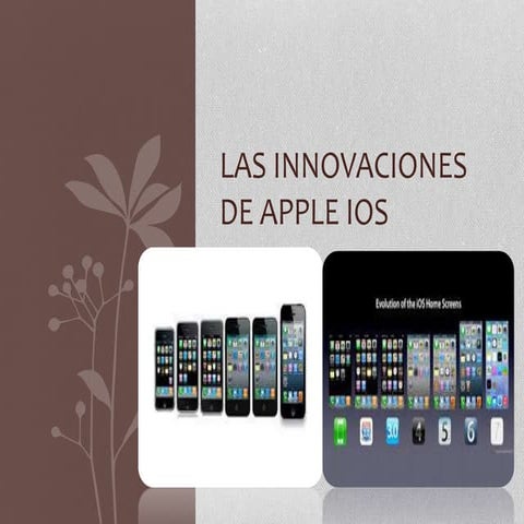 Las innovaciones de apple ios