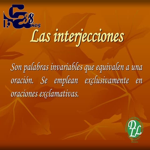 Las interjecciones