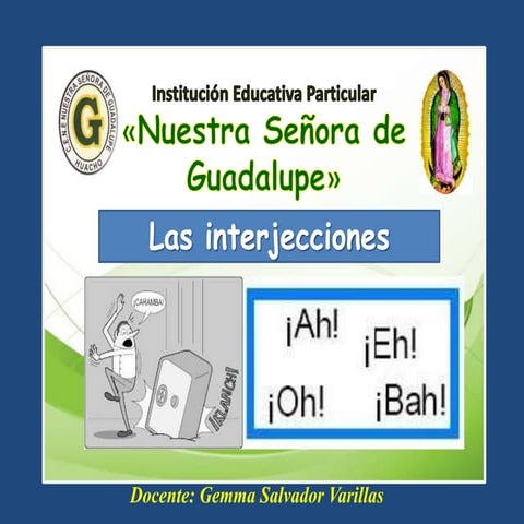 Las interjecciones
